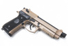 Страйкбольный пистолет KJW M9 A1 GBB, GAS, TAN, металл, рельса