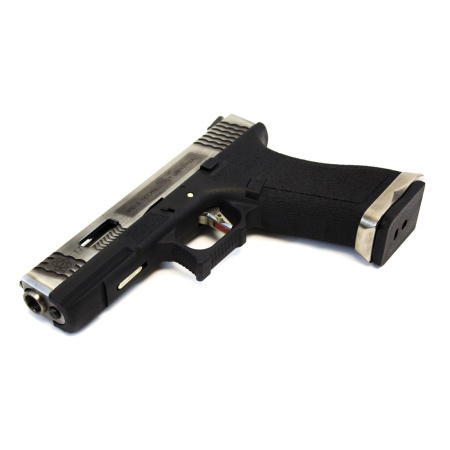 WE G Force Glock 17 (Silver Slide/Silver Barrel)