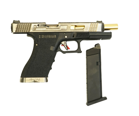 Страйкбольный пистолет WE Glock-34 G-Force, черная рамка