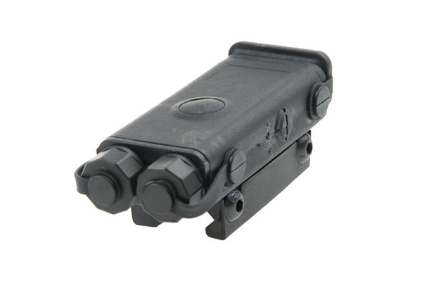 PEQ 10 replica with flashlight and laser sight - black (FMA)