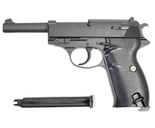 Пистолет страйкбольный Stalker SA38 Spring (Walther P38)