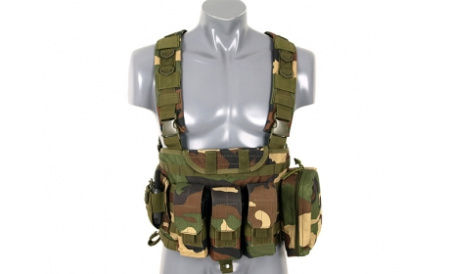 ACM Commando recon chest harness type vest - woodland
