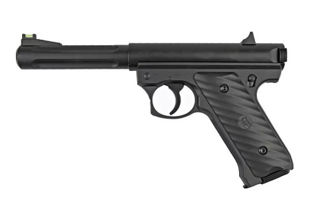 Страйкбольный пистолет Ruger MK2, CO2, черный (KJW)