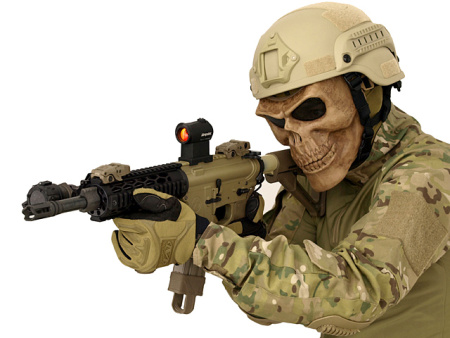 ACM Replica of MICH2000 helmet with rails - Coyote