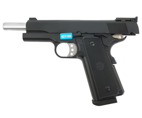 Страйкбольный пистолет WE Colt M1911 P14-45 Gas, GBB, Metal WE-E004B