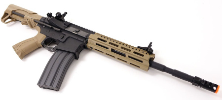АВТОМАТ ПНЕВМ. G&G CM16 Raider L 2.0E, body - plastic Desert Tan (130-140 m/s) EGC-16P-R2E-DNB-NCM