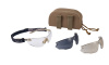 Goggles BOLLE COMBAT Tan with Clear, Smoke and Yellow lens