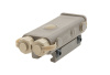 PEQ 10 replica with flashlight and laser sight - tan (FMA)