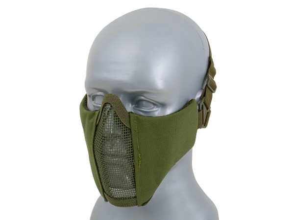 Маска на нижнюю часть лица, ткань+сетка Olive Green (AS-MS0061OD)