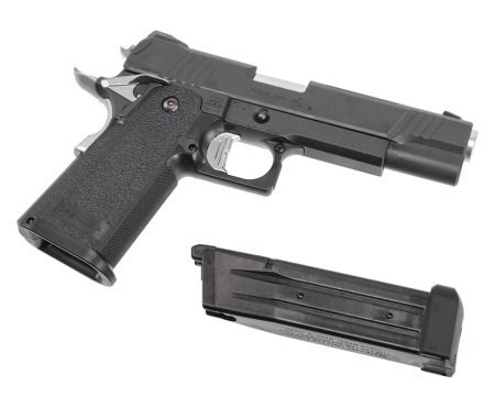 Страйкбольный пистолет TOKYO MARUI COLT 1911 Hi-Capa 5.1 D.O.R, GBB, пластик, черный, 142924