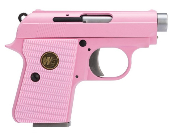 Страйкбольный пистолет WE COLT .25 Pink GBB