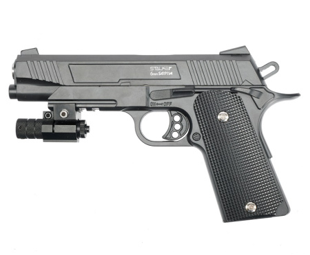 Пистолет страйкбольный Stalker SA1911M Spring