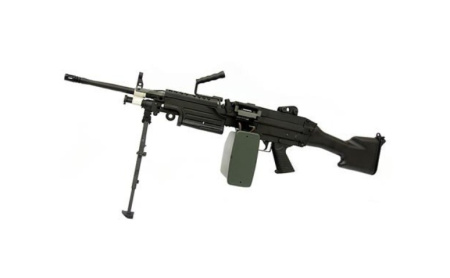 Страйкбольный пулемет (A&K) M249 MK II Black металл