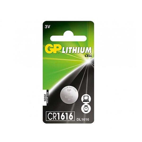 БАТАРЕЙКА GP LITHIUM CR1616 - (1ШТ)