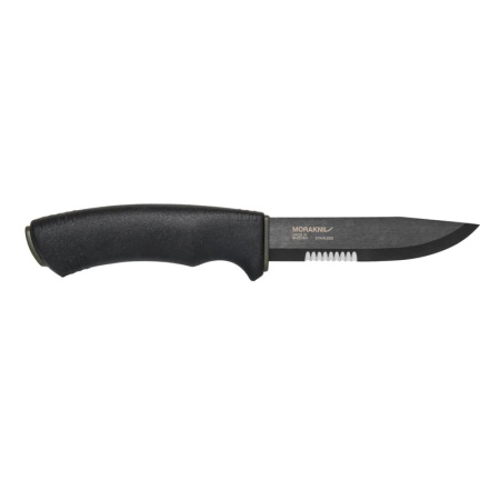 Mora Bushcraft SRT Stainless Steel Fixed Blade Knife - Black
