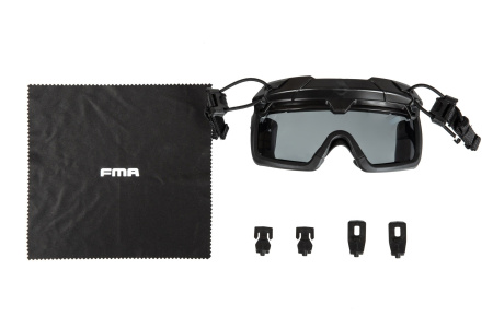 Tactical Goggles for FMA Helmets - Black [FMA]
