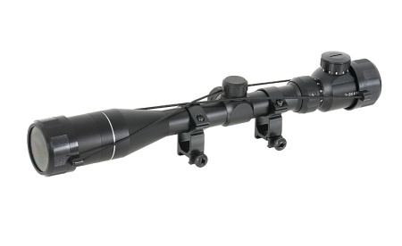 Scope 3-9x40E with high mounting rings [ACM]