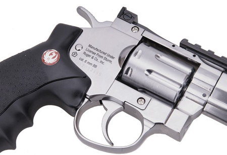 Страйкбольный револьвер RUGER Superhawk 6" хром UMAREX
