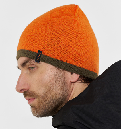 Шапка H.U.T. Dude двусторонняя, хаки/мандарин, арт.H1800113-4060 [H.U.T.]