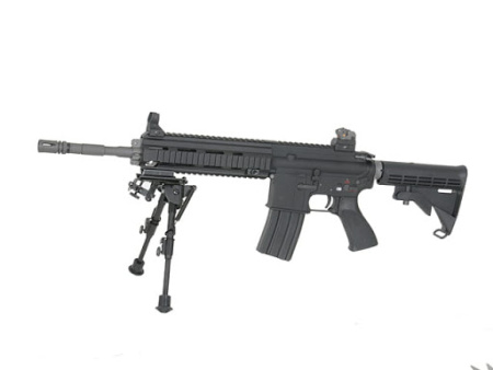 ACM Adjustable bipod with RIS mount adapter - black