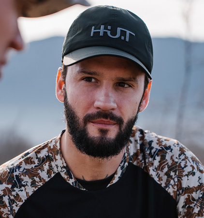 Бейсболка H.U.T. Cap, 100% Acrilyc, мембранная T-GUARD 3L, Ripstop 30Dx30D, DWR, проклеенные швы, OneSize, тёмно-зелёная, 150г (54-60)