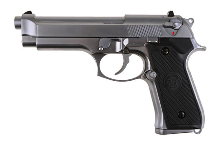 Страйкбольный пистолет Beretta M92S, металл, хром, Gen 2 (WE)