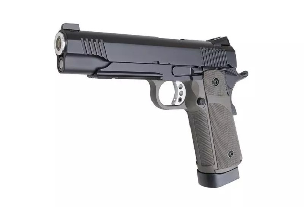 Страйкбольный пистолет KJW HI-CAPA KP-05 (CO2) GBB, металл, оливковая рукоять