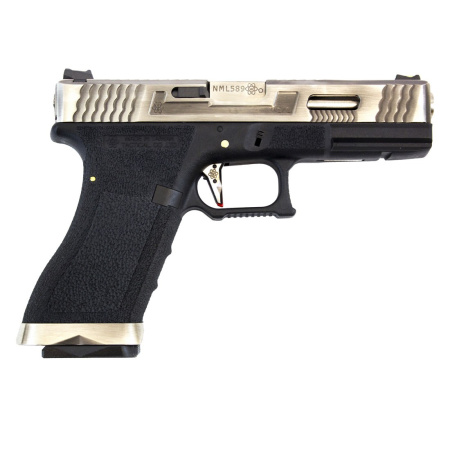 WE G Force Glock 17 (Silver Slide/Silver Barrel)