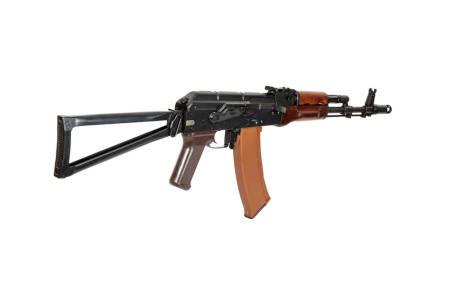 Страйкбольный автомат E&L ELAKS74N AEG Essential Steel and real wood - EL-A105S
