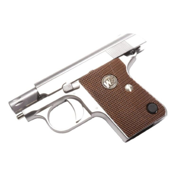 Страйкбольный пистолет WE COLT .25 Silver метал