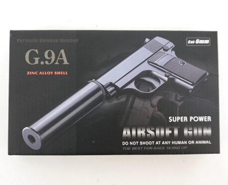 Пистолет пневм  COLT25 mini G.29A с глушителем SPRING (Galaxy)