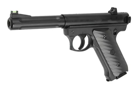 Страйкбольный пистолет Ruger MK2, CO2, черный (KJW)