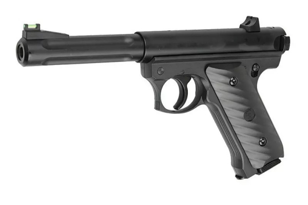 Страйкбольный пистолет Ruger MK2, CO2, черный (KJW)