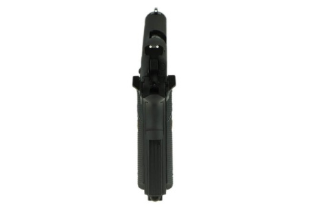 KJW COLT M1911 M.E.U. GBB, СО2, черный, металл, резьба на стволе