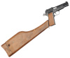 Страйкбольный пистолет WE Browning Hi-Power кобура-приклад, грин газ WE-B005
