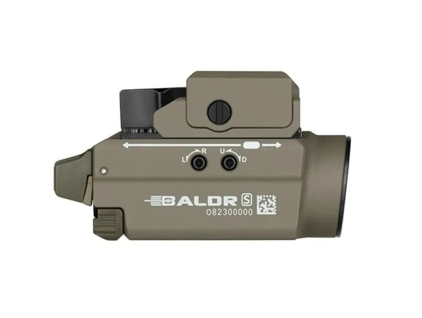 Пистолетный фонарь Olight Baldr S Flat Dark Earth, Li-po 380 mAh, 130 метров, 800 люмен (Комплект)