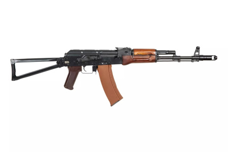 Страйкбольный автомат E&L ELAKS74N AEG Essential Steel and real wood - EL-A105S