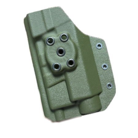 Компактная поясная кобура Glock 17 c Fenix GL22, олива, правша [STRIKE GEAR]