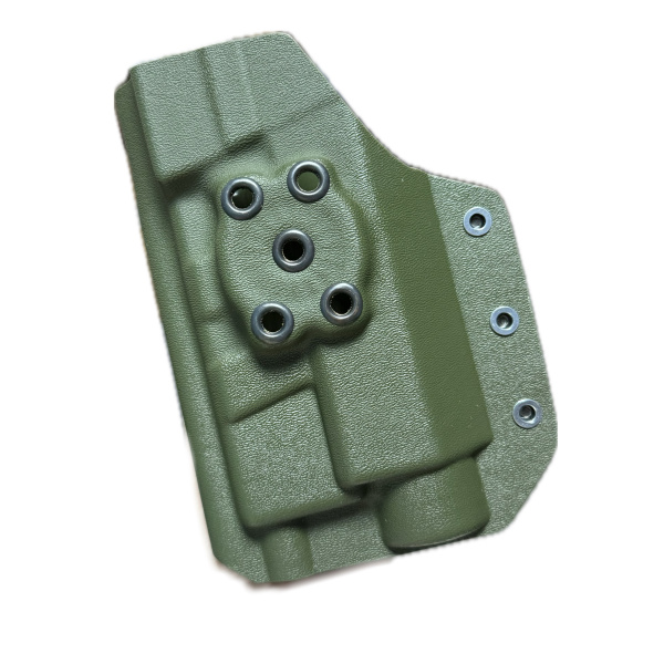 Компактная поясная кобура Glock 17 c Fenix GL22, олива, правша [STRIKE GEAR]
