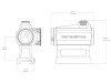 Коллиматор Vector Optics Maverick-III 1x22 S-MIL Rubber Cover 3 МOA красная арт.: SCRD-41