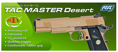 Модель пистолета ASG CO2 GBB STI Tac Master Desert (17488)