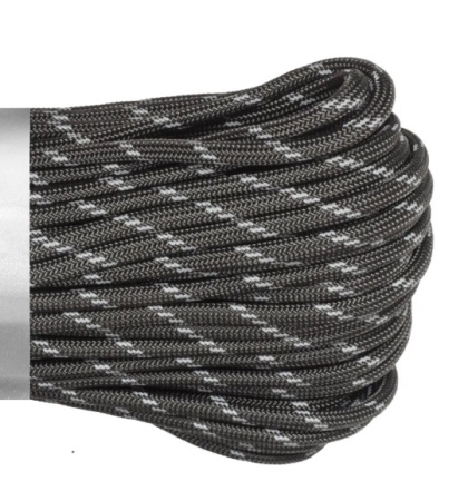 Паракорд 550 CORD nylon 10м RUS световозвращающий (graphite)