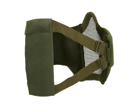 Маска на нижнюю часть лица, ткань+сетка Olive Green (AS-MS0061OD)