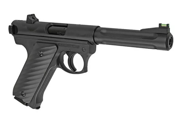 Страйкбольный пистолет Ruger MK2, CO2, черный (KJW)