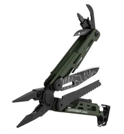 Мультитул Leatherman Signal Green Topo multitool with holster