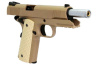 Страйкбольный пистолет WE COLT М1911А1 Kimber with Rail Tan металл, GBB, WE-E010-TAN
