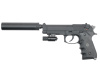 KJW M9 A1 GBB, CO2, черный, металл, рельса, ствол с резьбой