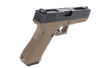 Страйкбольный пистолет WE GLOCK-18 gen3, авт, металл слайд WE-G002A-TAN