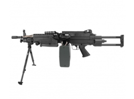 Страйкбольный пулемет (A&K) M249 Para (Пластик ABS) Black 249-PARA(P)