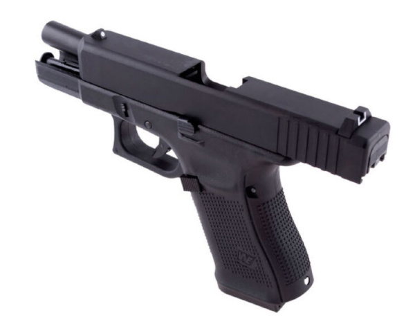 Страйкбольный пистолет WE GLOCK-19 gen5, металл слайд, сменные накладки, WE-G003VB-BK